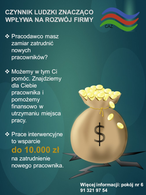 Pracodawco, złóż wniosek o prace interwencyjne